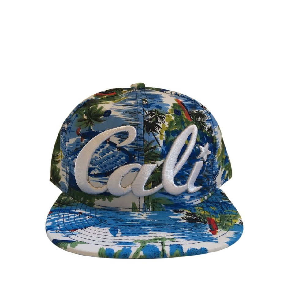 New Cali Printed 3D Embroidery Snapback Hat